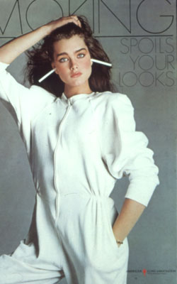 Brooke Shields antismoking-ad campaign